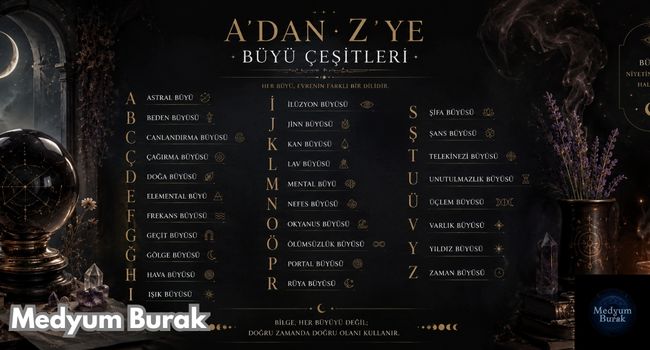A'dan Z'ye büyü çeşitleri kapak görseli
